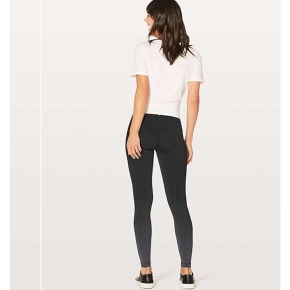 lululemon wunder under high rise tight Black Ombré Full Length Size 6 Yoga Gym - Picture 2 of 9